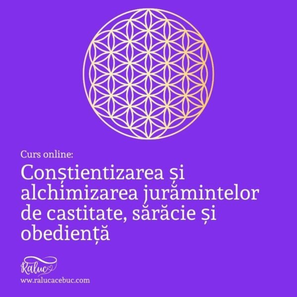 Conștientizarea și alchimizarea jurămintelor de castitate, sărăcie și obediență