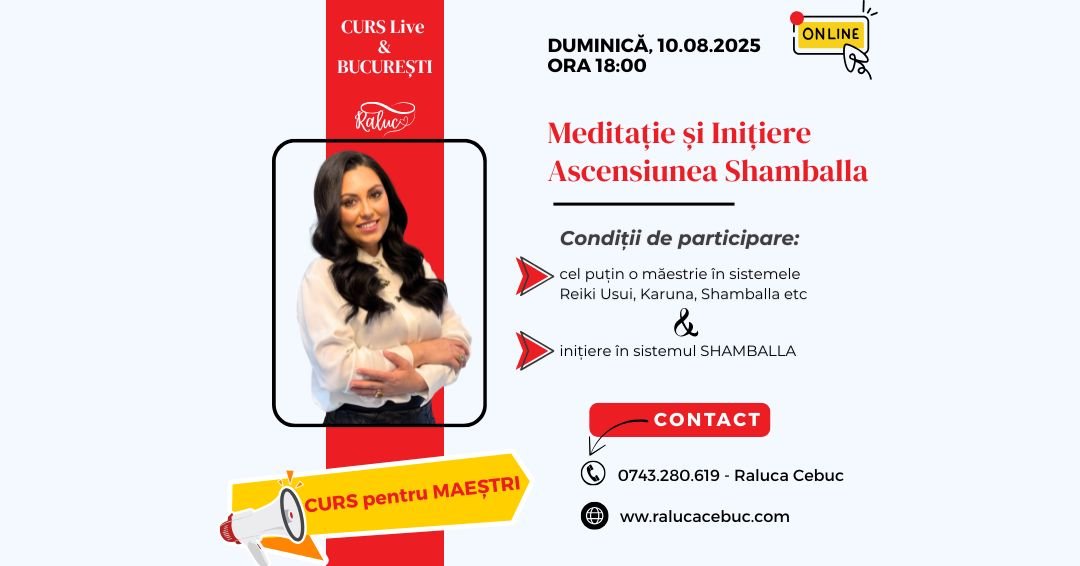 Curs Meditație și Initiere: Ascensiune Shamballa